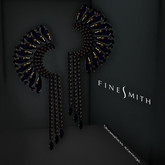 FINESMITH Shameless earrings smokey