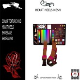HEART HEELS MESH
