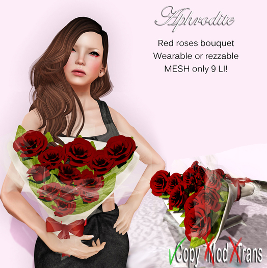 Aphroditered roses bouquet for her- Valentine gift!