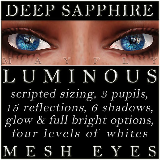 Mayfly - Luminous - Mesh Eyes (Deep Sapphire)
