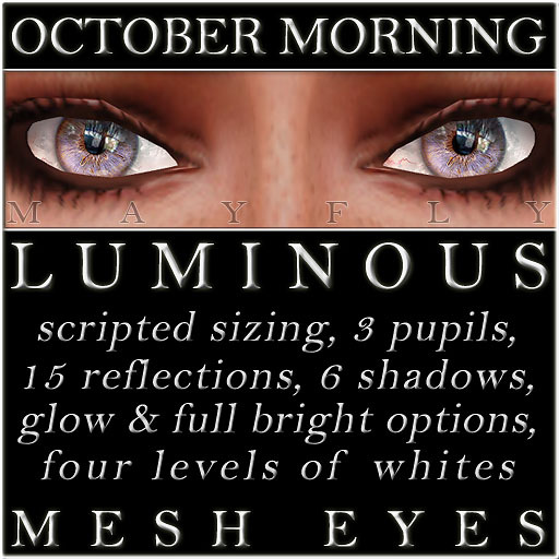 Mayfly - Luminous - Mesh Eyes (October Morning)