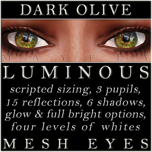 Mayfly - Luminous - Mesh Eyes (Dark Olive)