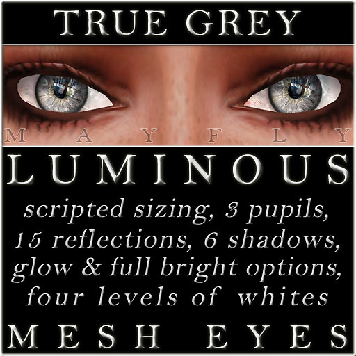 Mayfly - Luminous - Mesh Eyes (True Grey)
