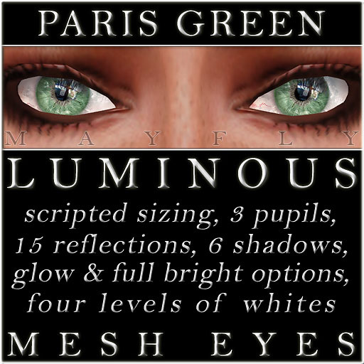 Mayfly - Luminous - Mesh Eyes (Paris Green)