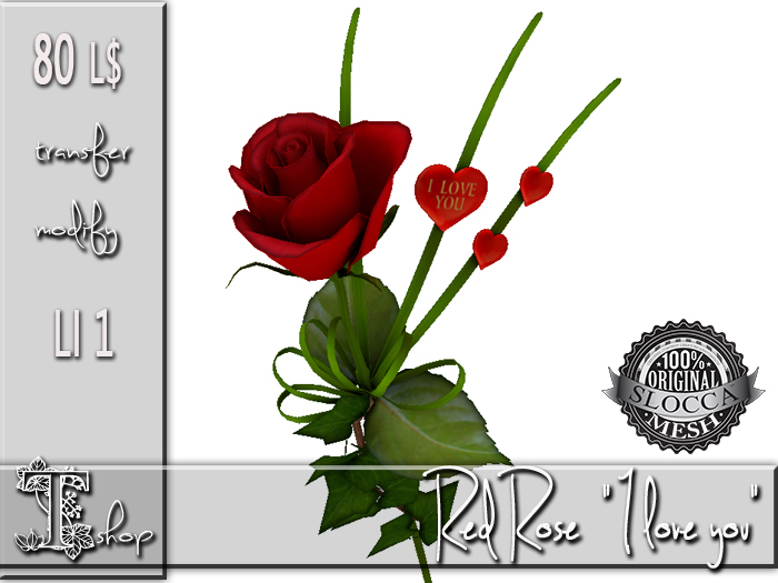 Red Rose "I love you" MT