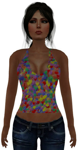 Colored Hearts Tank Top