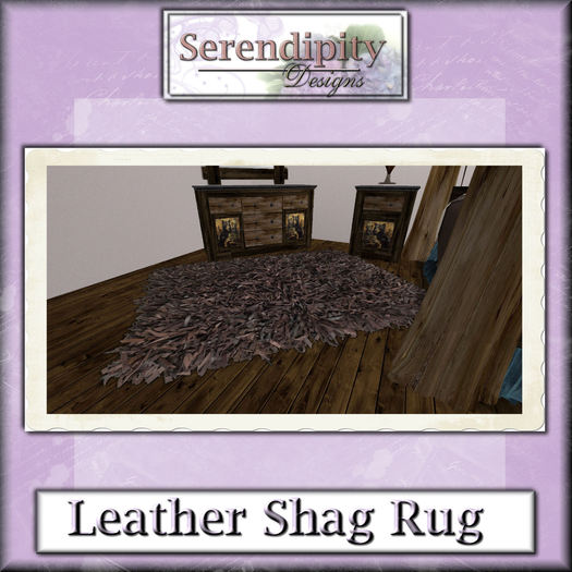 Serendipity Designs - Leather Shag Rug