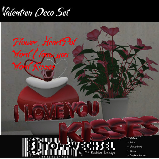 [Stoffwechsel] Valentine Deko Set