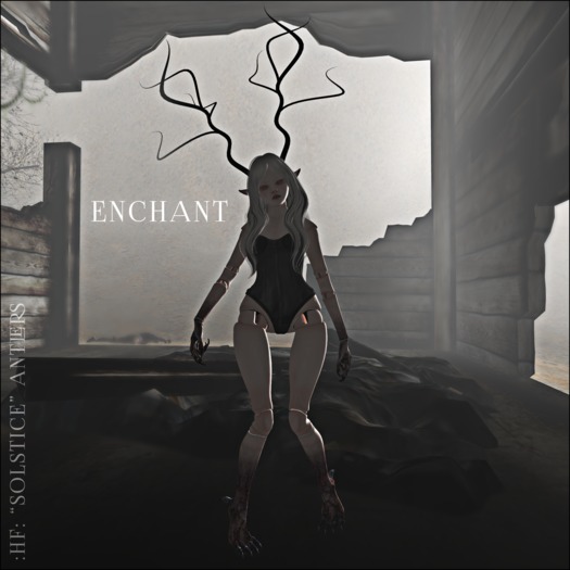 :hf: "Solstice" Antlers [Black] // Buck [Boxed]