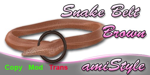 Snake Belt Brown