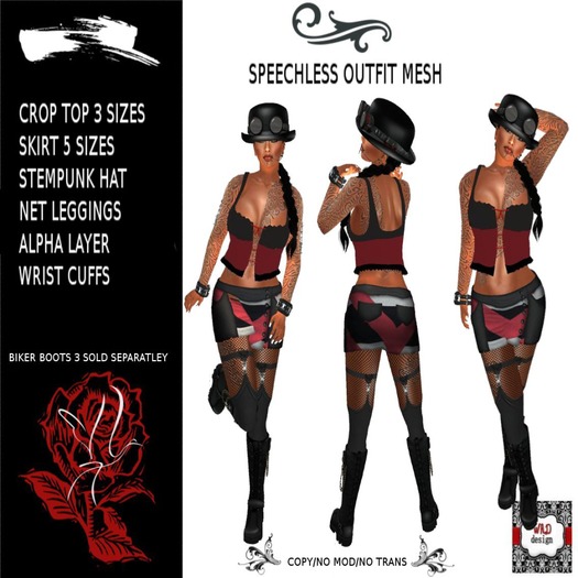 SPEECHLESS OUTFIT MESH