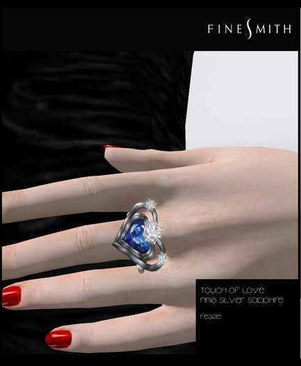 touch of love ring sapphire