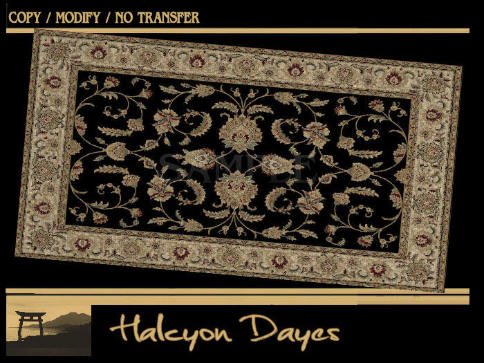 Black Wheat Oriental Rug