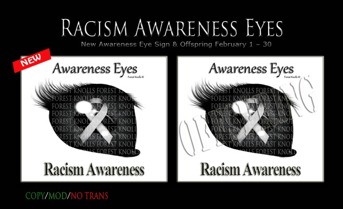 NEW RACISM AWARENESS EYE SIGNS & OFFSPRING