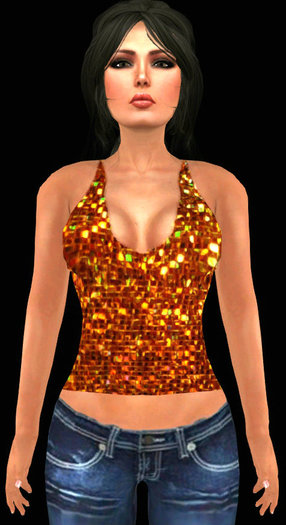 Gold Sparkle Tank Top