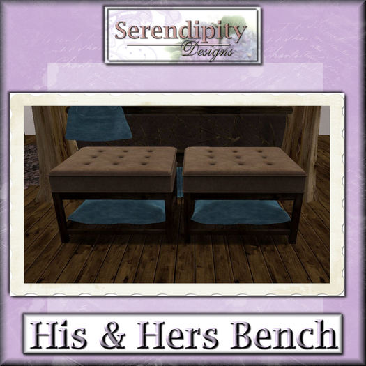 Serendipity Designs - Taos His and Her Bench