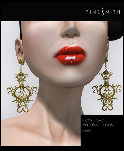 darklove earrings gold