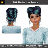 A&A Nadira Hair Trance (Special Color). Elegant updo with curls, 2 sets show/hide streaks. Promo Price!