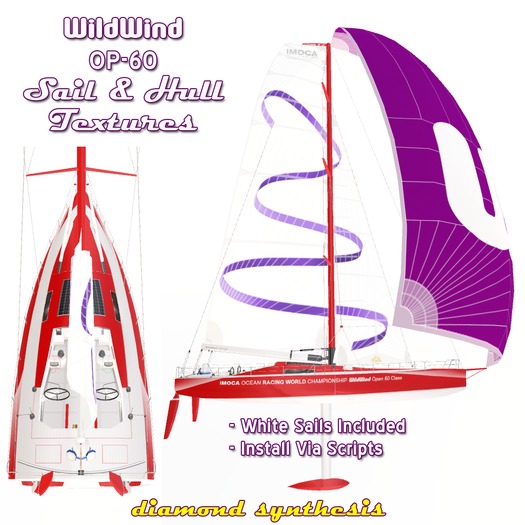 WildWind OP-60 Sail/Hull Textures Red