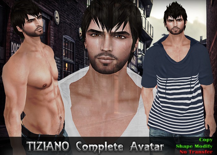 TIZIANO Complete Model Avatar, NEW 2015!! (Mesh Outfit Included)