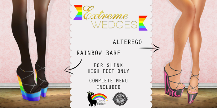 Blah. ( My Extreme Wedges ) Rainbow Barf