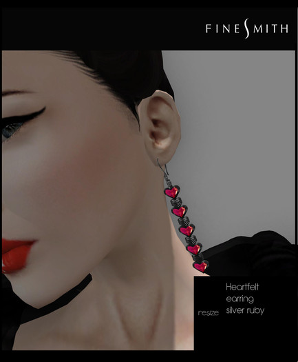 heartfelt earrings ruby