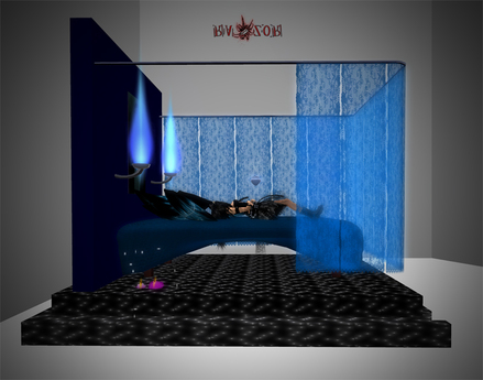 Second Life Marketplace - BED BlueNight _ 23 couple poses _ RAZOR
