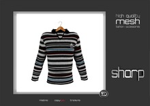  sharp by [ZD] - MESH - "Johnny" Striped Sweater