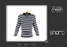  sharp by [ZD] - MESH - "Johnny" Striped Sweater