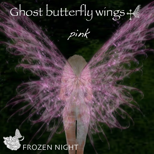 FN*ghost butterfly wings [pink]