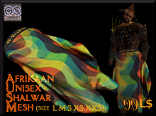 Afrikaan Unisex Shalwar (5 sizes mesh) ::ASDesign::