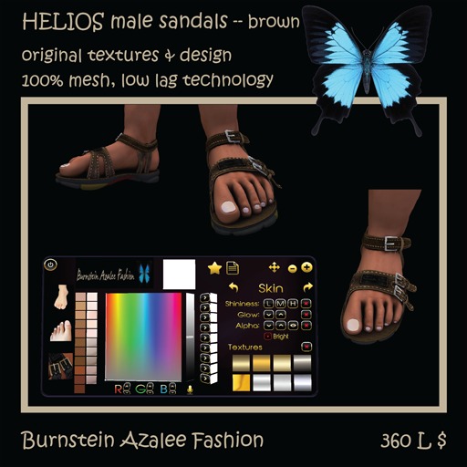 Helios male sandals [brown]