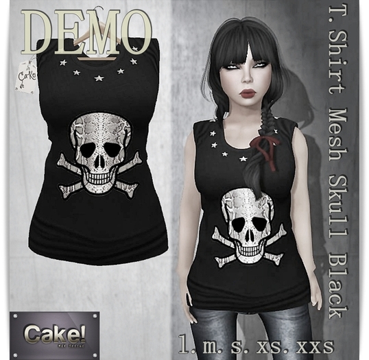 [[>CaKe!<]]DEMO.T.Shirt Skull-Mesh