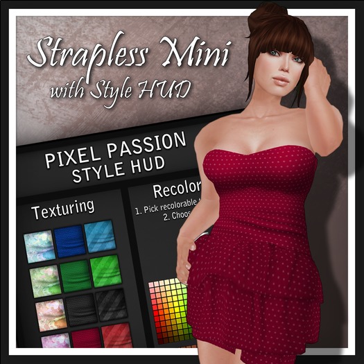 Strapless Mini - Pixel passion