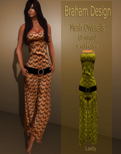 Braham Design Yellow Oweralls