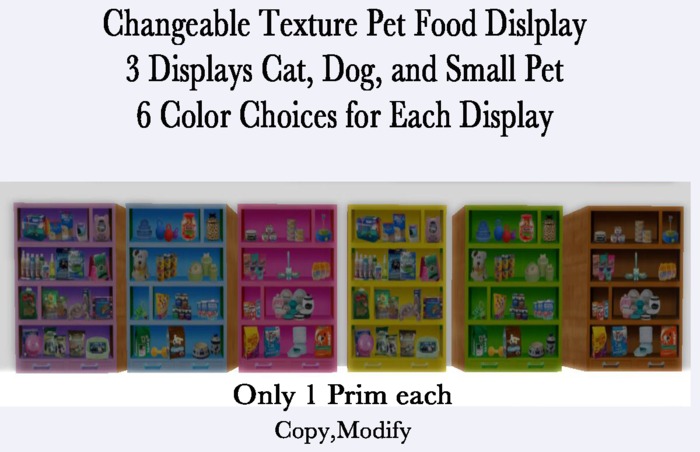 Changeable Pet Supply Display