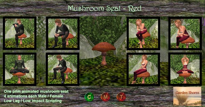 Mushroom Seat Red