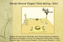 Elegant Table Settings - Gold