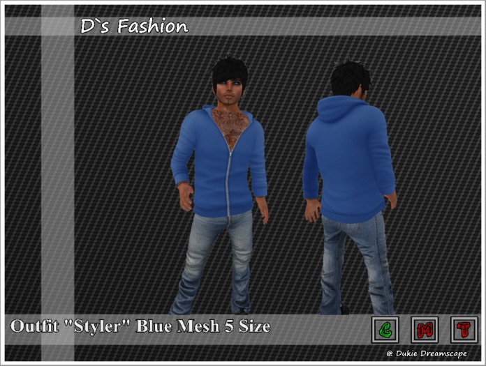 Male Outfit Styler Blue