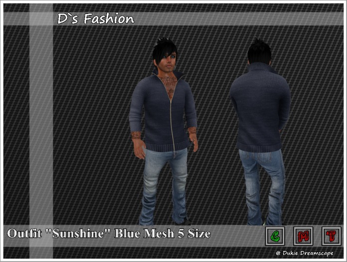 Male Outfit Sunshine Blue