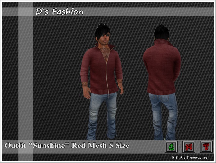 Male Outfit Sunshine Red