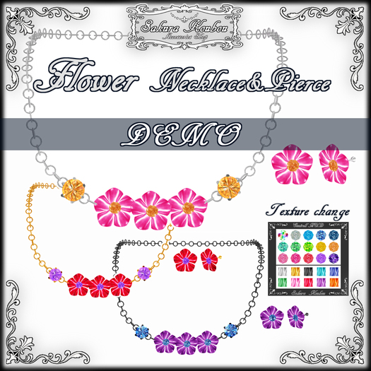 **SK**Flower Necklace&Pierce[DEMO]