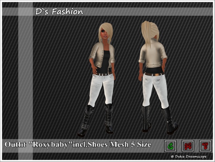 Outfit Roxybaby Cream-Black