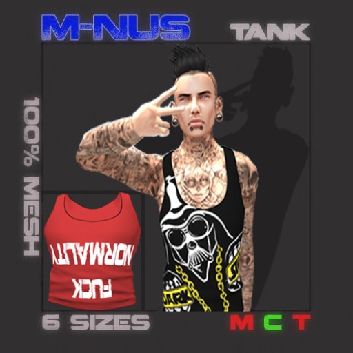 M-NUS // MESH R-NORMALITY TANK