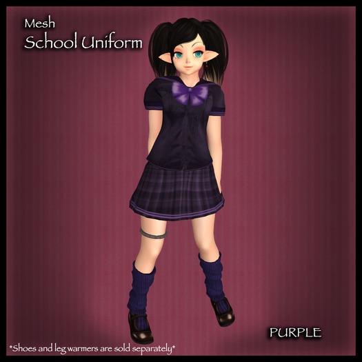 *FH* Purple mesh school uniform(box)