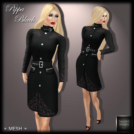 SAS - Mongolian Black Fur Coat