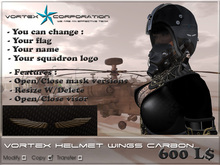 Vortex Pilot helmet - wings DEMO