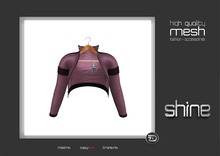 shine by [ZD] - MESH - "Portia" Short Biker Jacket