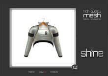 shine by [ZD] - MESH - "Portia" Short Biker Jacket