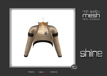 shine by [ZD] - MESH - "Portia" Short Biker Jacket